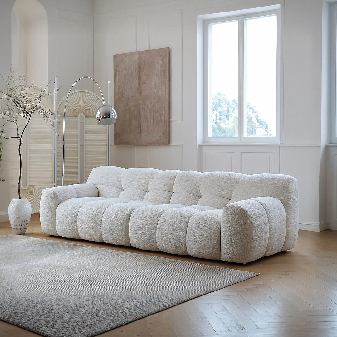 Tasya Three Seater, Four Seater Sofa, Boucle-Weilai Concept-Weilai Concept