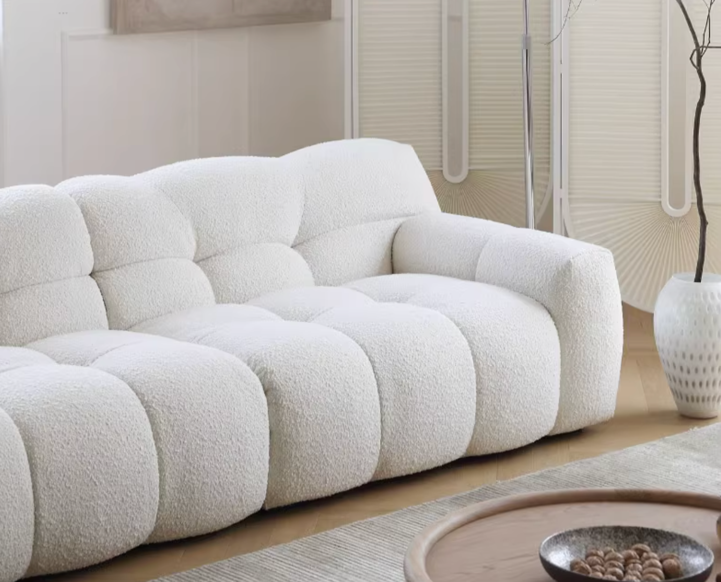 Cora Cloud Two/Three Seater Sofa, Boucle