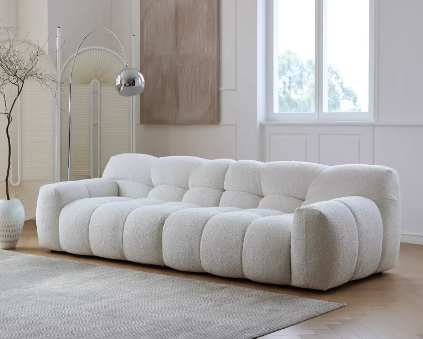 Cora Cloud Two/Three Seater Sofa, Boucle