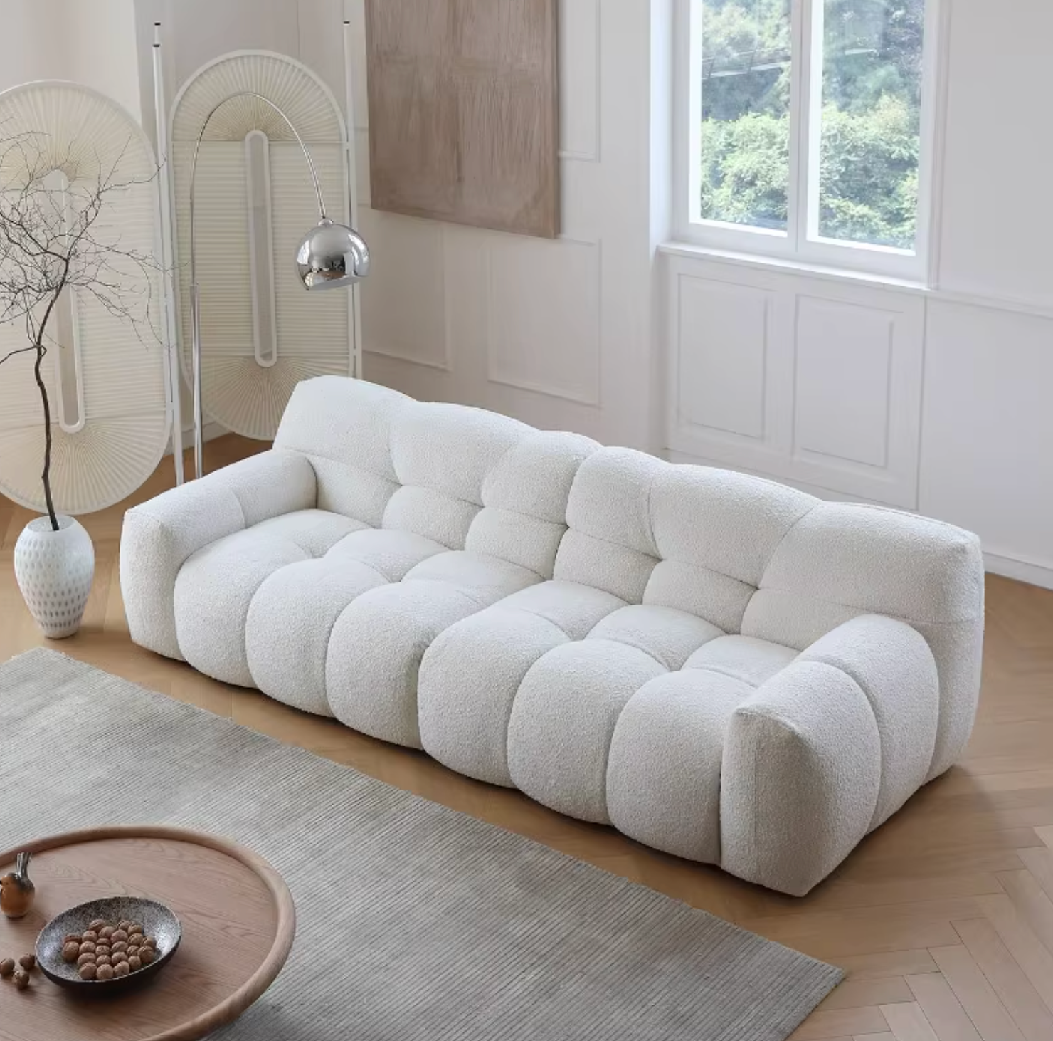 Cora Cloud Two/Three Seater Sofa, Boucle