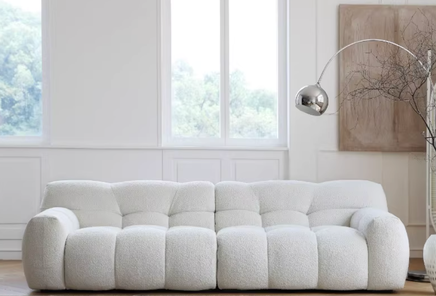 Cora Cloud Two/Three Seater Sofa, Boucle
