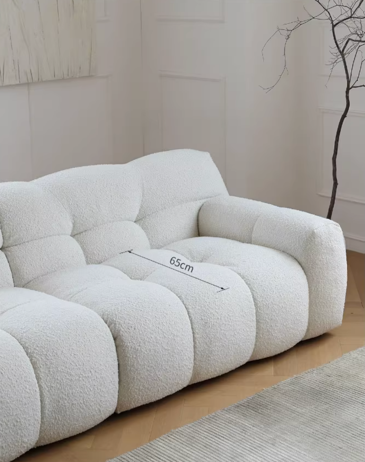 Cora Cloud Two/Three Seater Sofa, Boucle