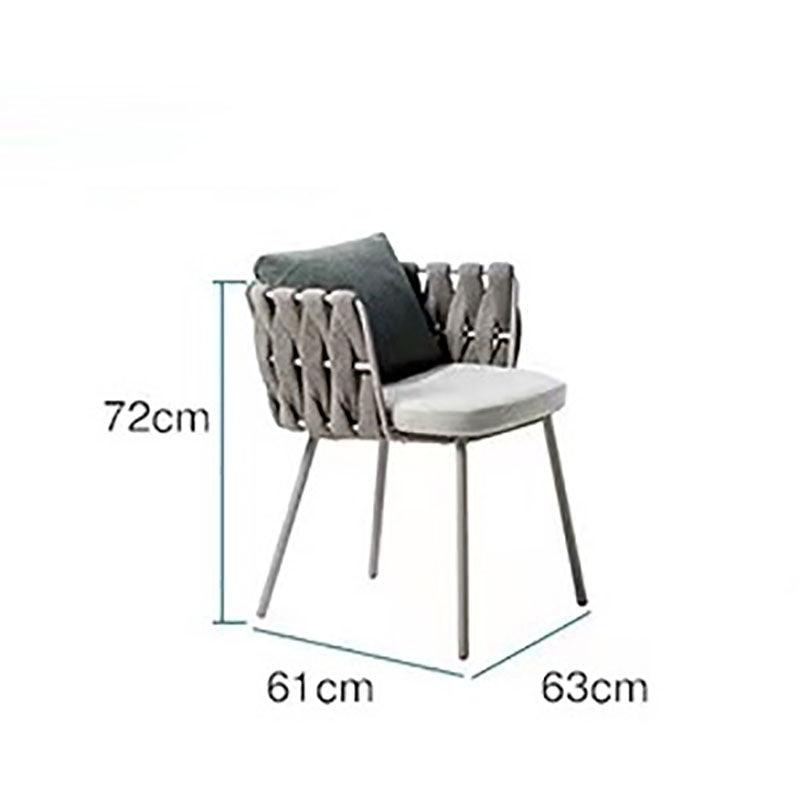 Vallee Rattan Dining Chair, Outdoor, Light Grey Cushions, For Clearance x 2-Weilai Concept-Weilai Concept