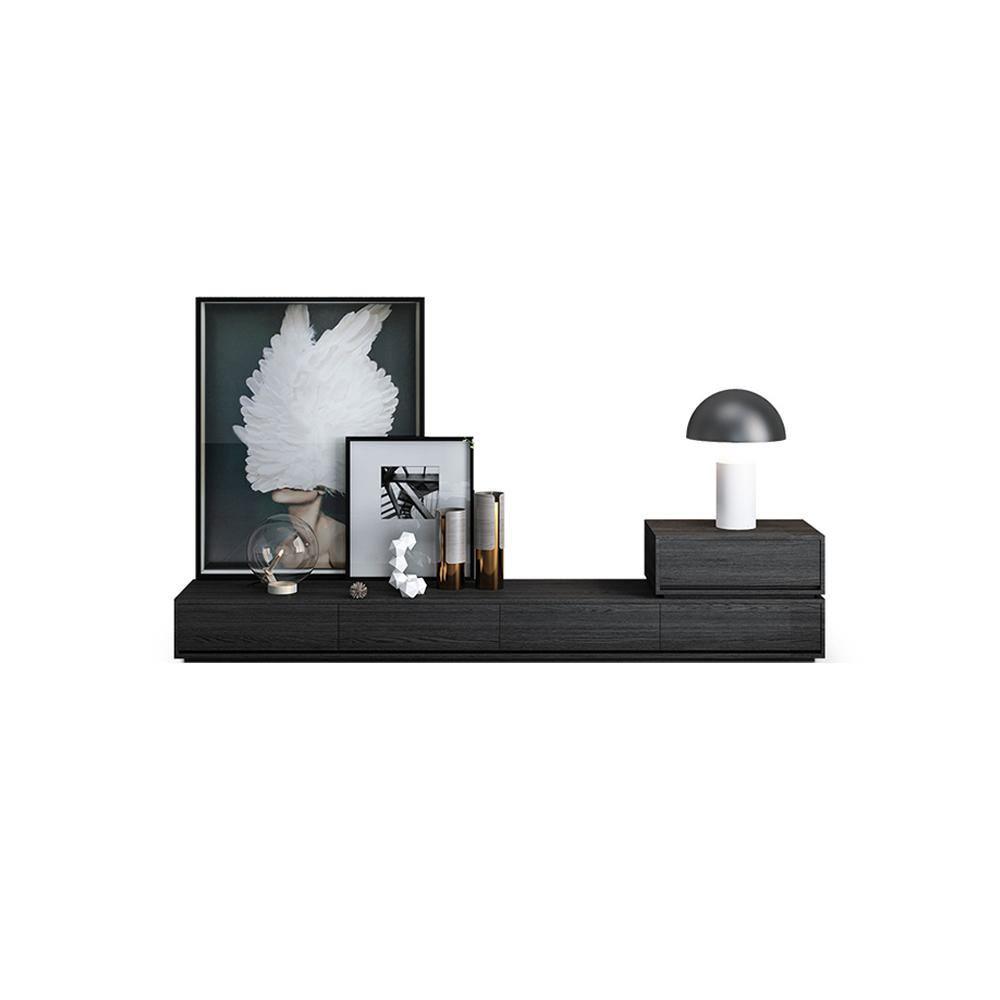 Agnes TV Stand, Black Oak-Weilai Concept-Weilai Concept