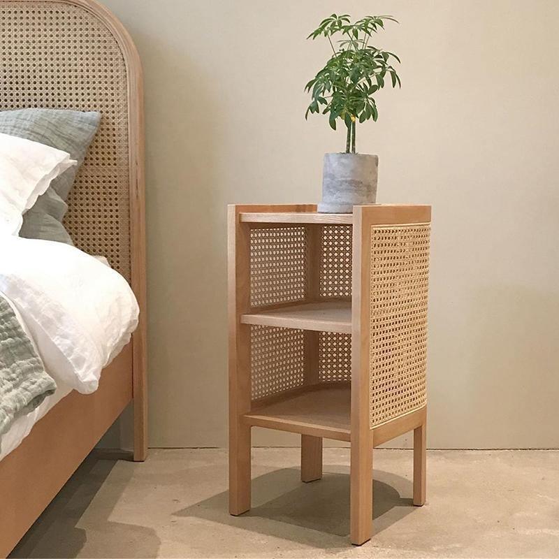 Alena Rattan Side Table-Weilai Concept-Weilai Concept