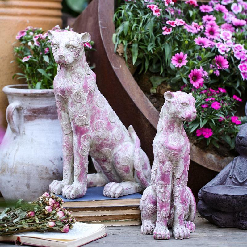 AN2 Garden Decoration, A Set Of Two Dog Statues-Weilai Concept-Weilai Concept