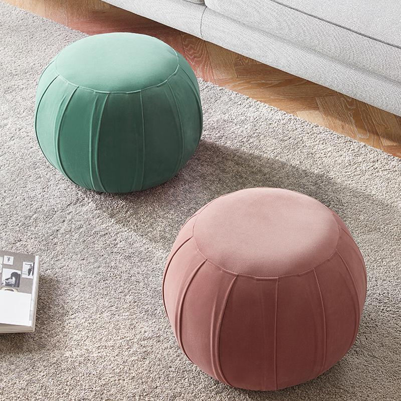 Pumpkin Stool, Pink/Green-Stool-Weilai-Weilai Concept