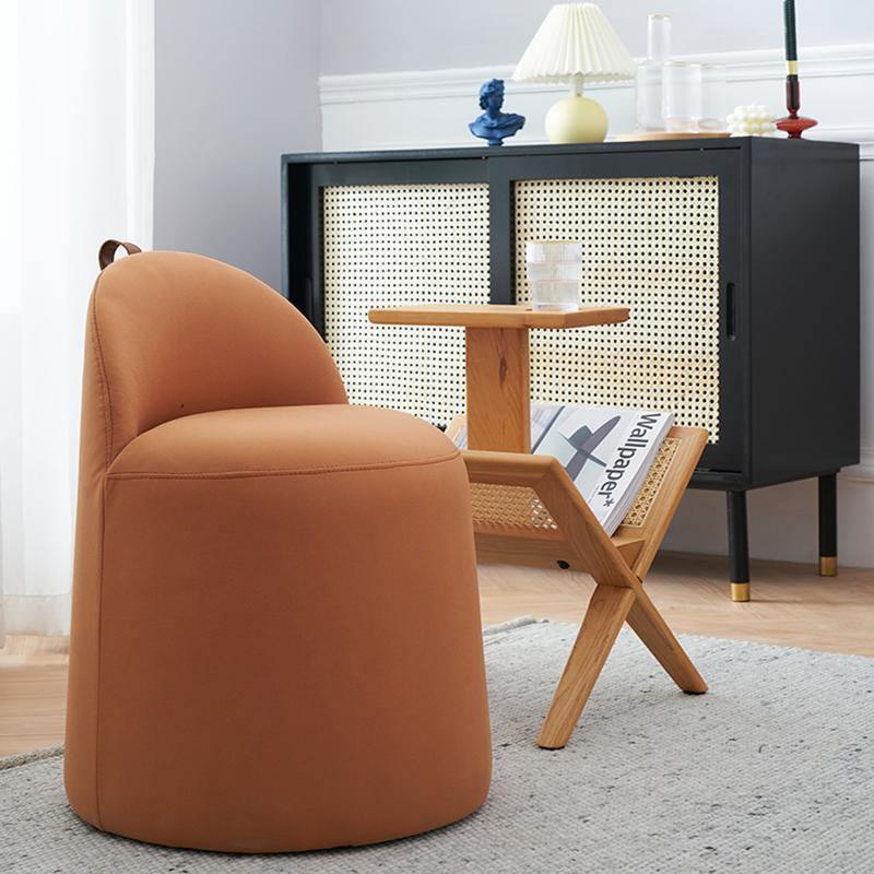 Bara Footstool, Leather-Weilai Concept-Weilai Concept