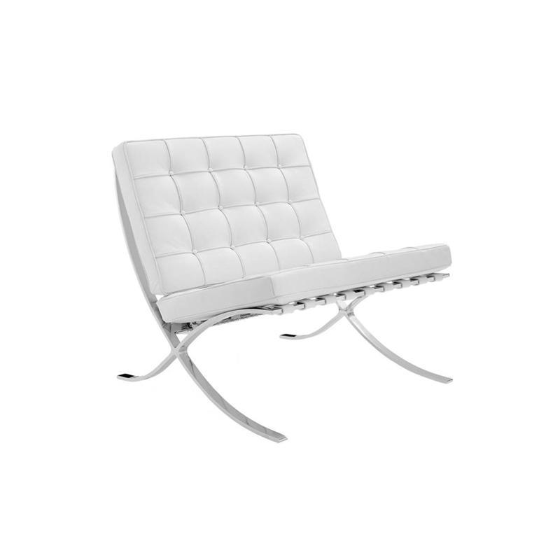 Barcelona Chair And Ottoman, Real Leather-Weilai-Weilai Concept