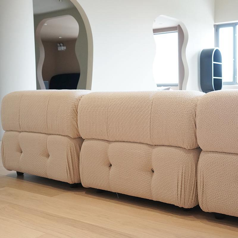 B&B Italia Camaleonda Style Sofa, Three Seater Sofa, Modular Sofa, Velvet-Sofas-Weilai Concept-Weilai Concept