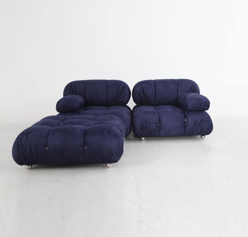 B&B Italia Camaleonda Style Sofa, Three Seater Sofa, Modular Sofa, Velvet-Sofas-Weilai Concept-Weilai Concept