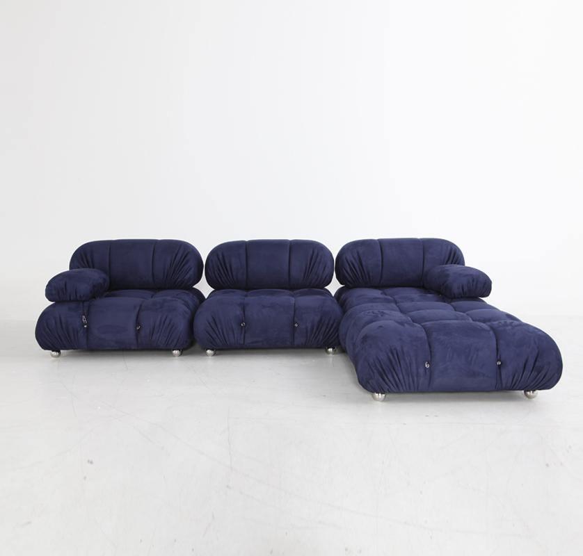 B&B Italia Camaleonda Style Sofa, Three Seater Sofa, Modular Sofa, Velvet-Sofas-Weilai Concept-Weilai Concept