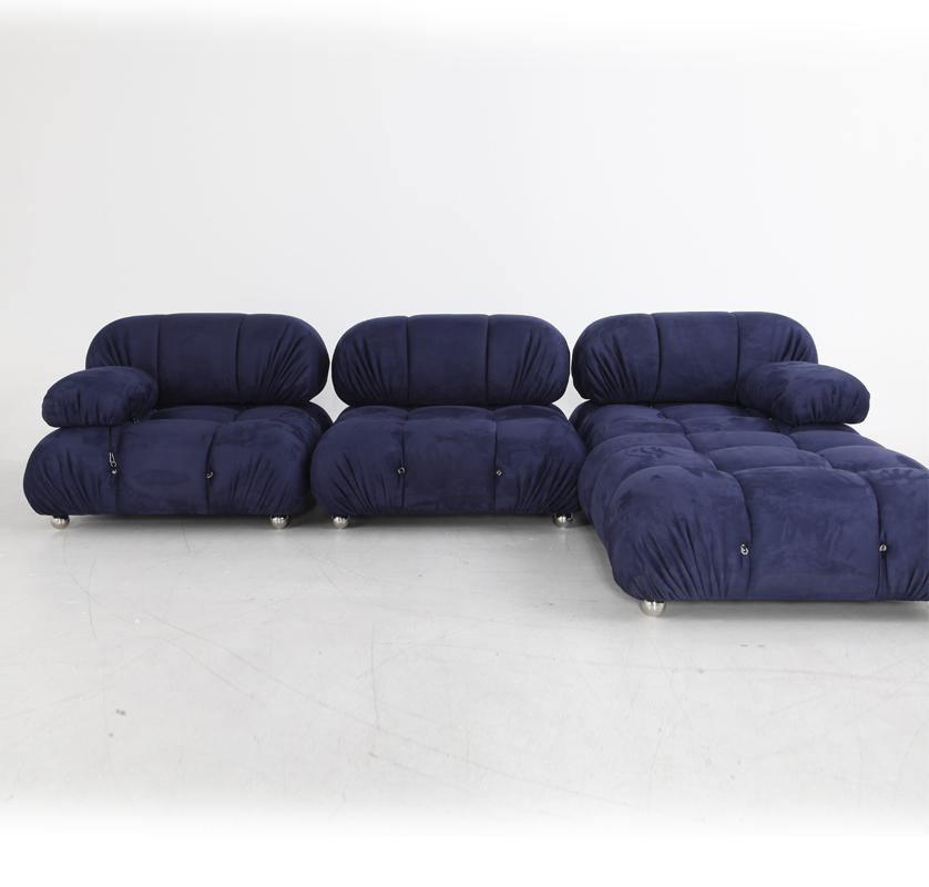 B&B Italia Camaleonda Style Sofa, Three Seater Sofa, Modular Sofa, Velvet-Sofas-Weilai Concept-Weilai Concept