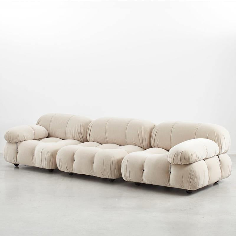 B&B Italia Camaleonda Style Sofa, Three Seater Sofa, Modular Sofa, Velvet-Sofas-Weilai Concept-Weilai Concept