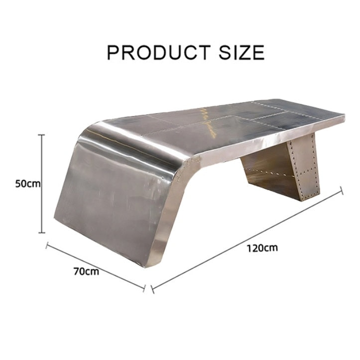 Aviator Coffee Table, Aluminium-Weilai Concept-Weilai Concept