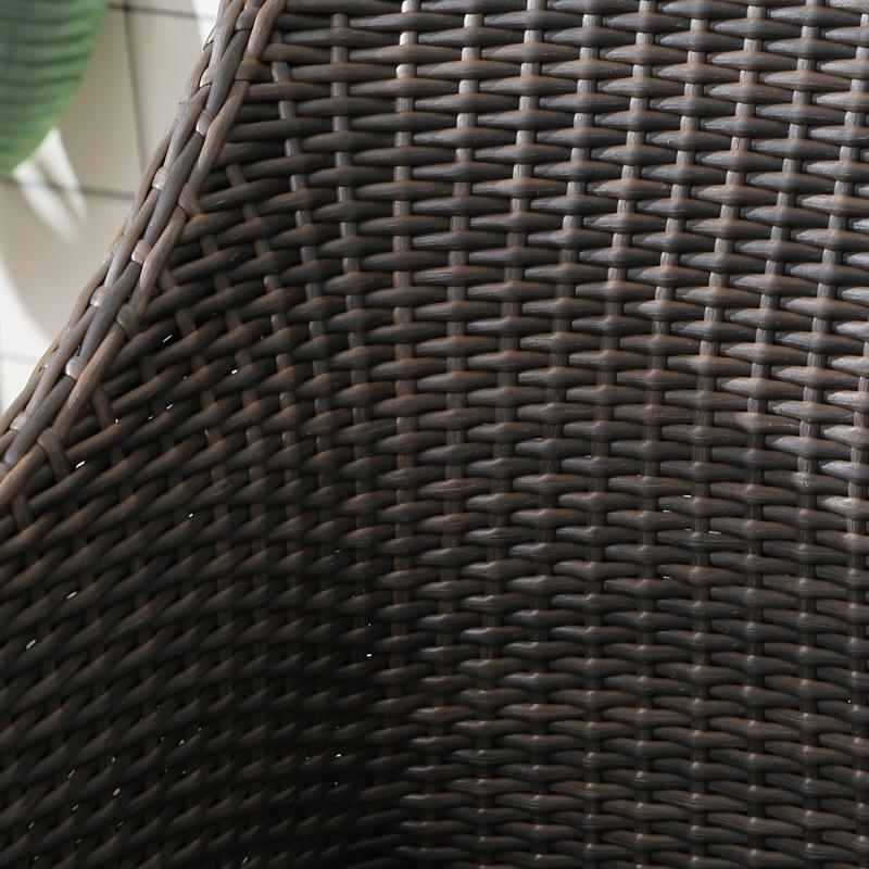 Bosco Rattan Garden Armchair And Ottoman, Indoor/ Outdoor Furniture-Weilai-Weilai Concept