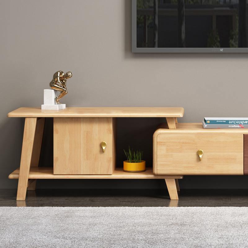 Brandy TV Stand, Oak-Weilai Concept-Weilai Concept
