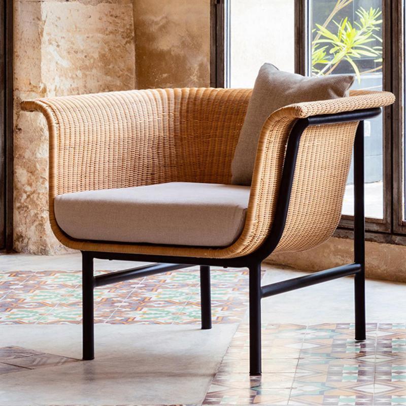 Budron Rattan Armchair, Two Seater, Indoor/ Outdoor Furniture-Chairs-Weilai Concept-Weilai Concept