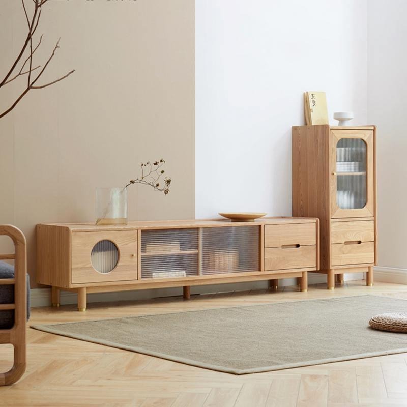 Canaz TV Stand, Ash Wood-Weilai Concept-Weilai Concept