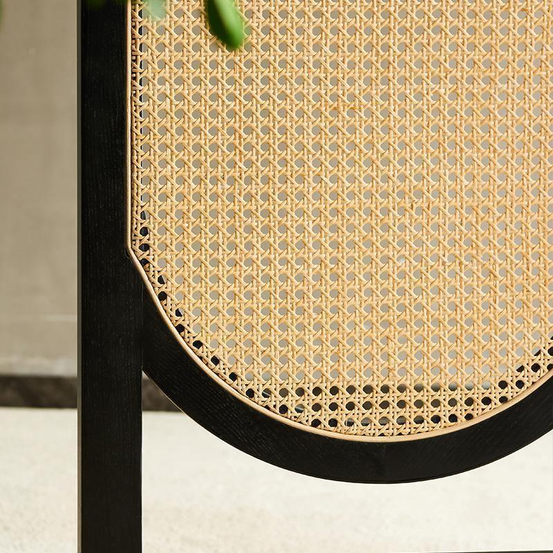 Cane Rattan Room Divider/ Screen, Oak-Weilai Concept-Weilai Concept