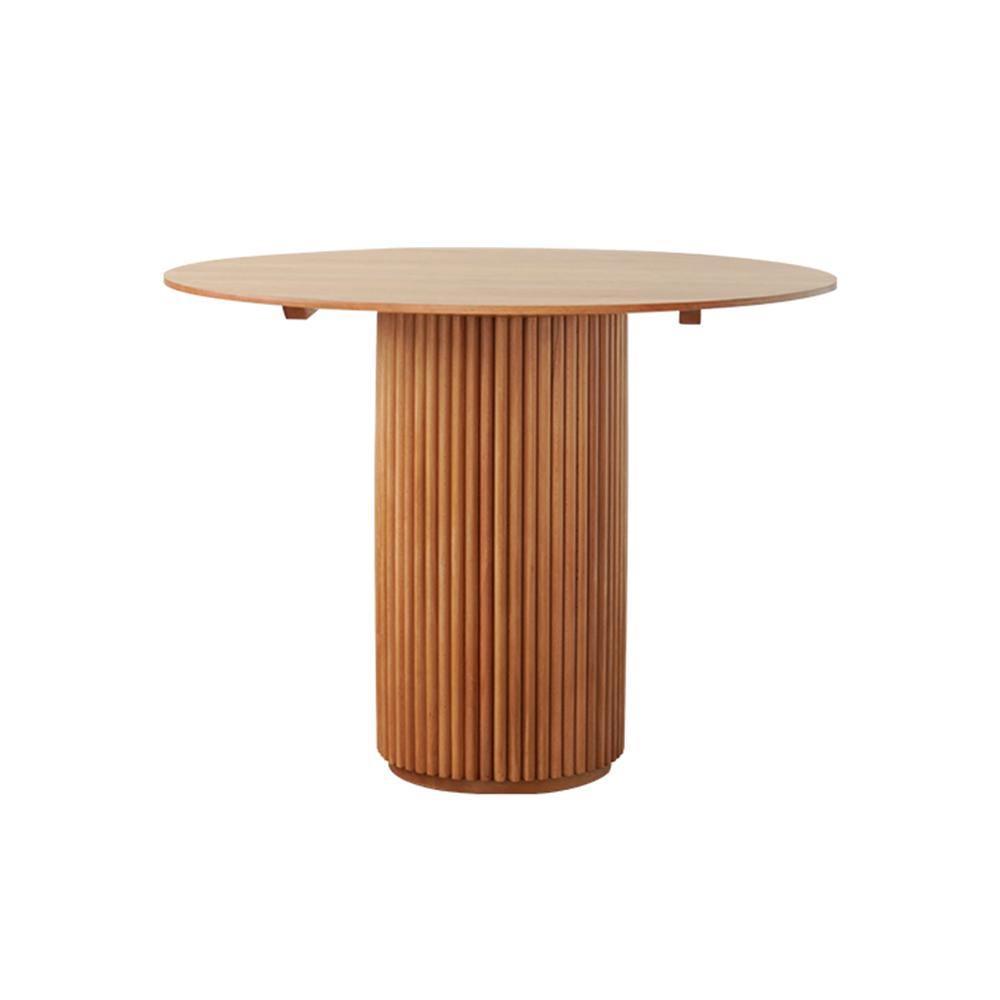 Cane Round Dining Table, Oak-Weilai Concept-Weilai Concept