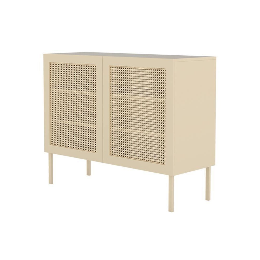 Gummy Cane Shoe Storage, Natural Rattan & Oak-Weilai Concept-Weilai Concept