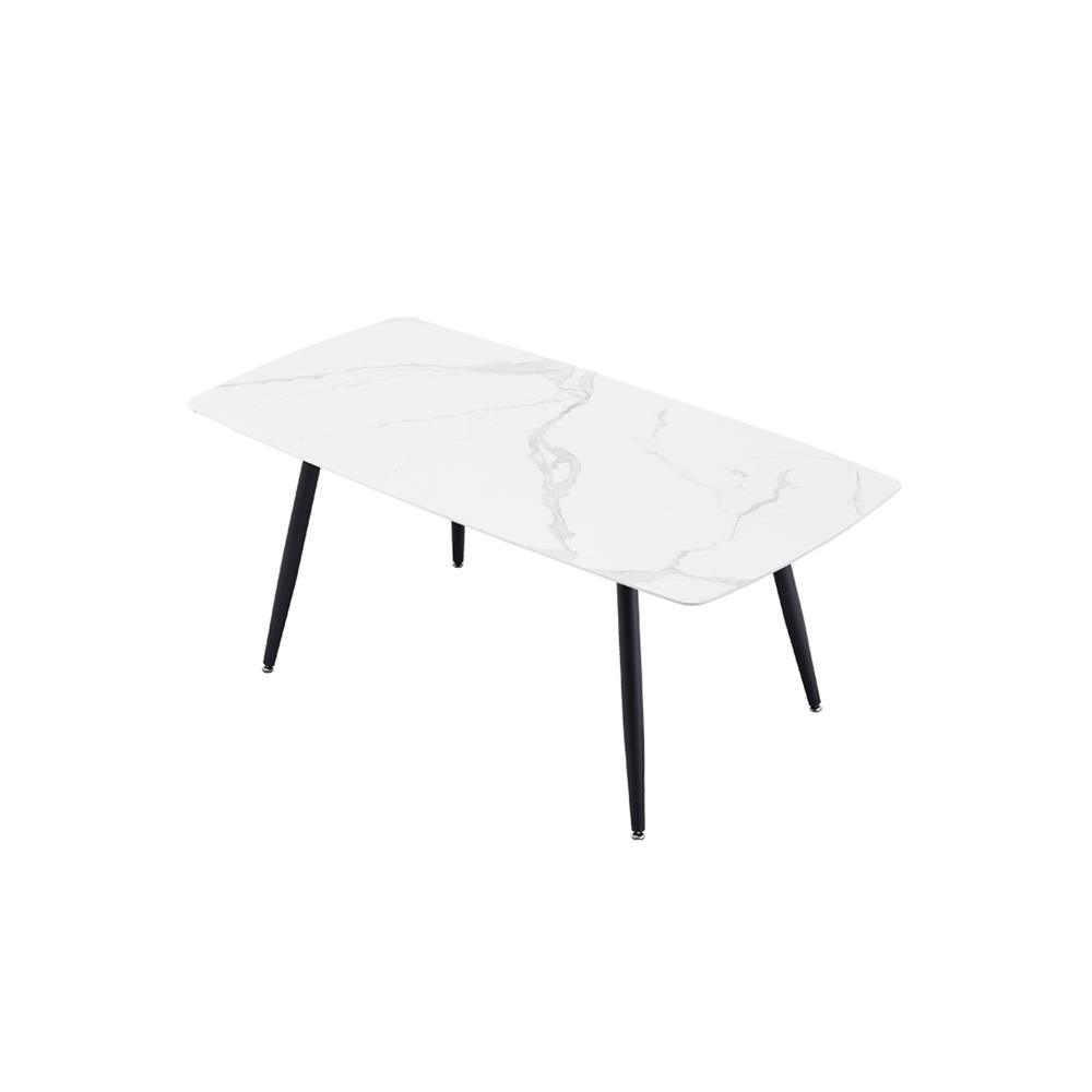 Canopy Dining Table, Sintered Stone-Weilai Concept-White-140 x 80cm-Weilai Concept