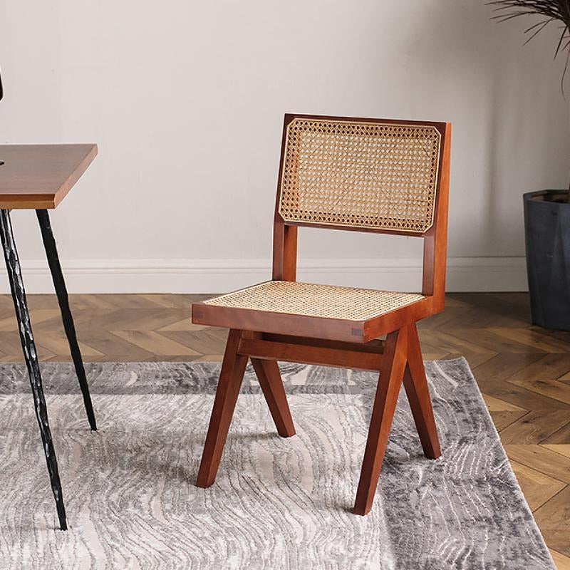 Caribbean Rattan Dining Chair, Oak-Weilai Concept-Weilai Concept