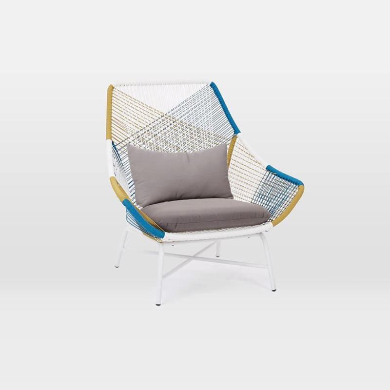 Carmean Rattan Chair and Footstool, Outdoor-Weilai Concept-Weilai Concept