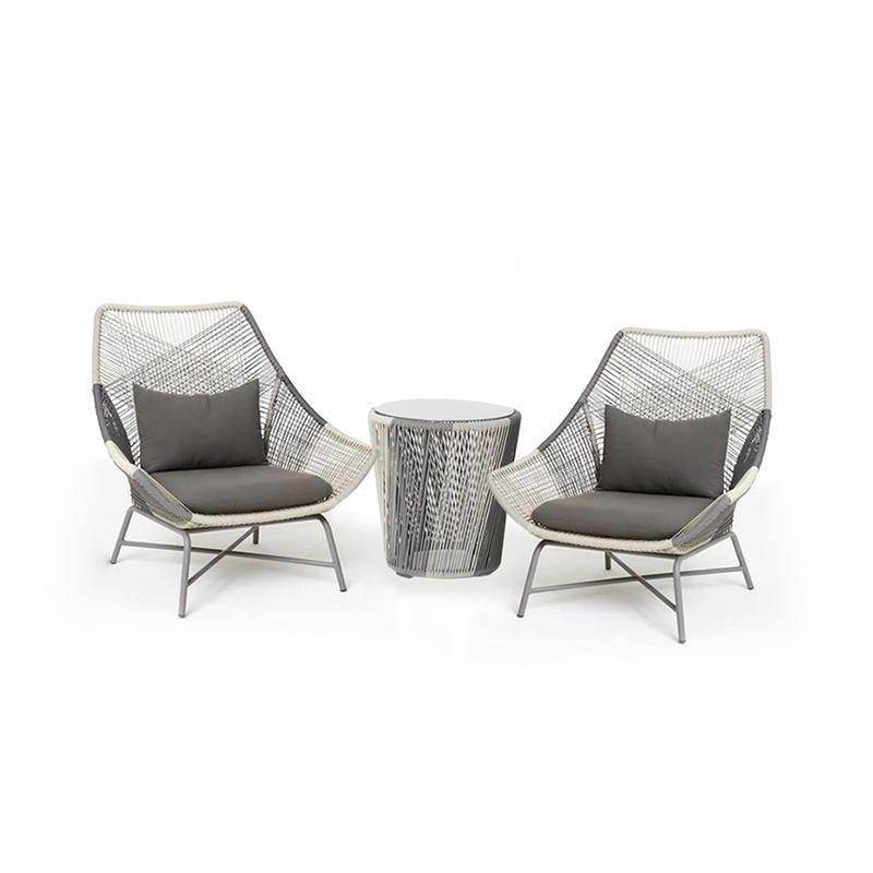 Carmean Rattan Chair and Footstool, Outdoor-Weilai Concept-Weilai Concept