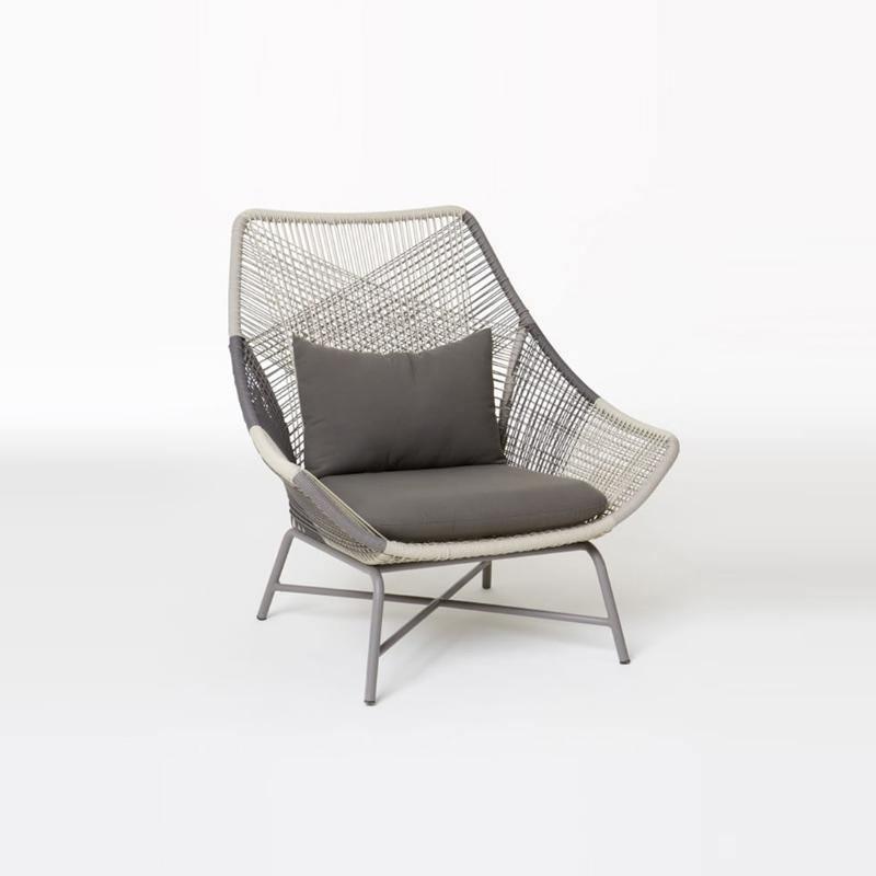 Carmean Rattan Chair and Footstool, Outdoor-Weilai Concept-Weilai Concept