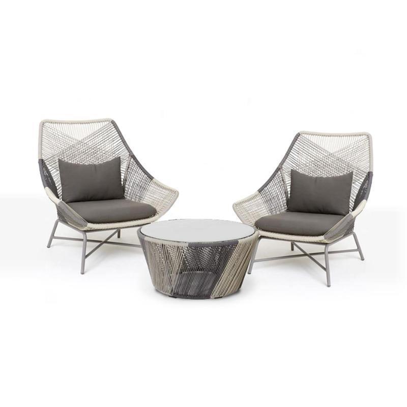 Carmean Rattan Chair and Footstool, Outdoor-Weilai Concept-Weilai Concept