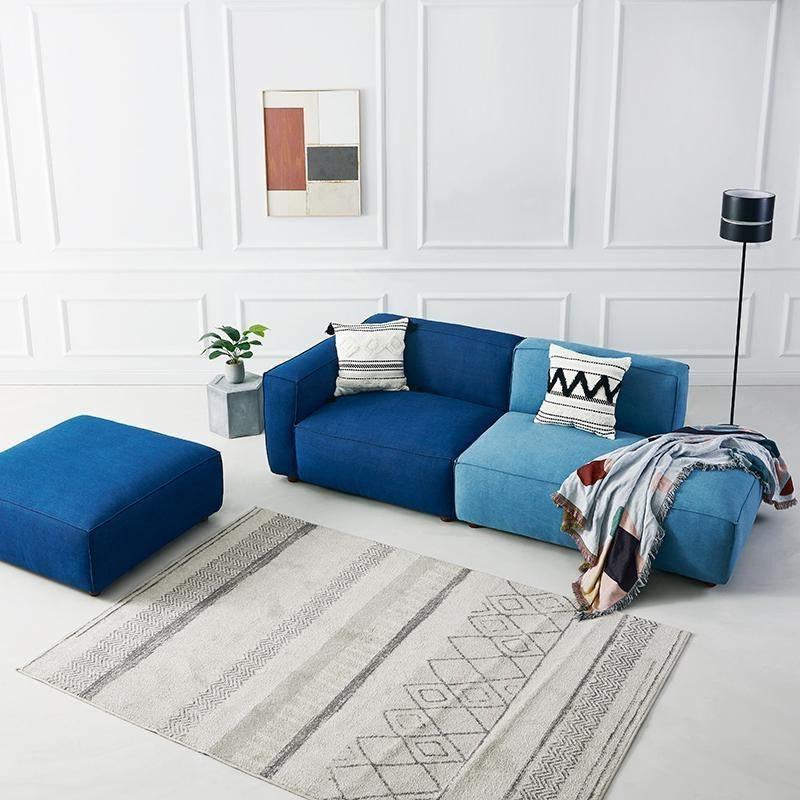 Chul Three Seater Sofa, Modular Sofa, Blue-Sofas-Weilai Concept-Weilai Concept