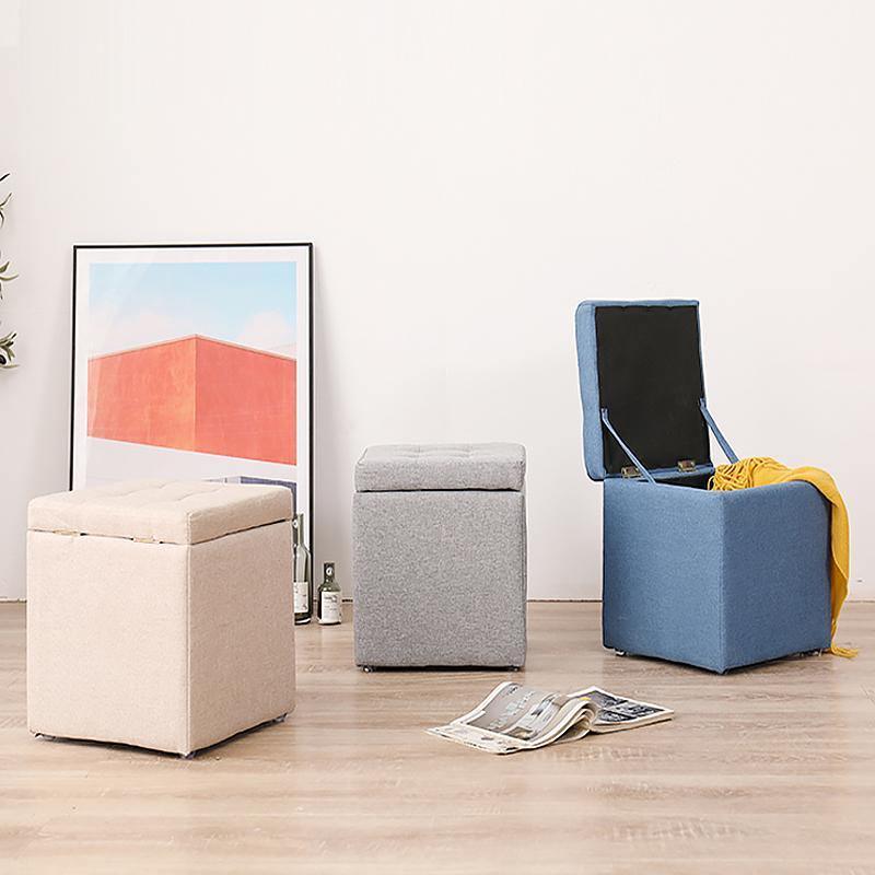 Cube Footstool With Storage-Weilai Concept-Weilai Concept