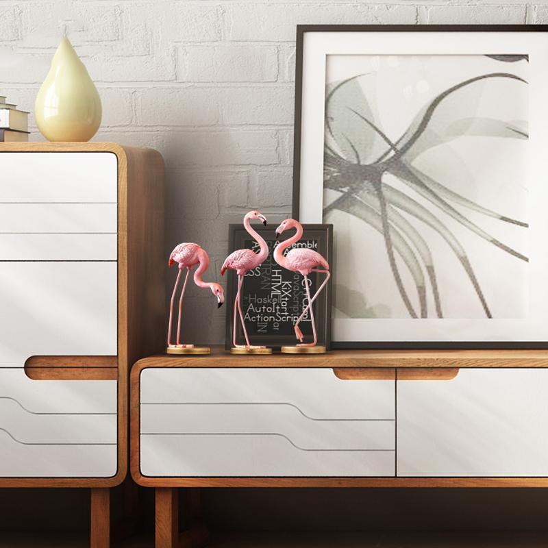 Decoration: A Set Of Three Flamingo Decoration-Weilai Concept-Weilai Concept