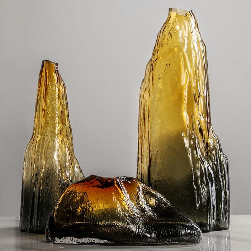 Decoration: A Set Of Three Stones-Weilai Concept-Clear Yellow-Weilai Concept