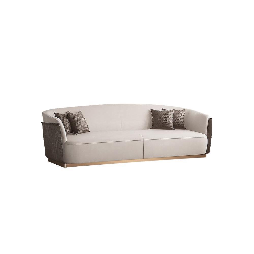 Demure Three Seater Sofa, Velvet-Weilai Concept-Weilai Concept