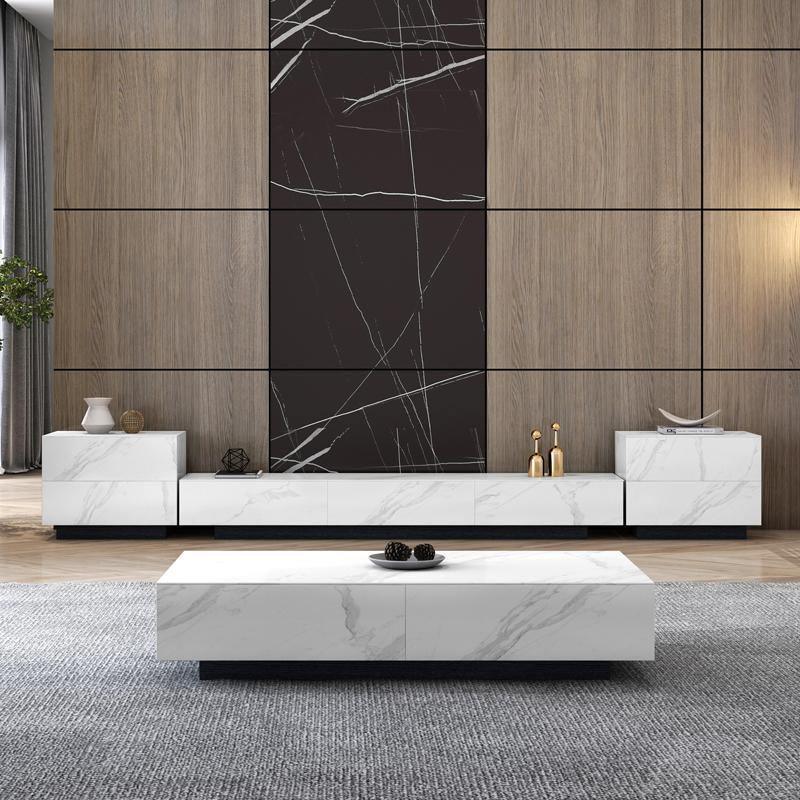 Dionne Extendable TV Stand, Sintered Stone-Weilai Concept-Weilai Concept