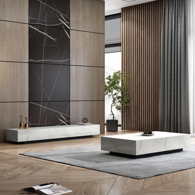 Dionne Extendable TV Stand, Sintered Stone-Weilai Concept-Weilai Concept