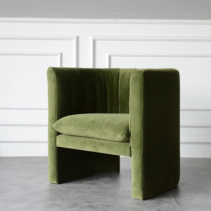 Edwick Armchair, Green Velvet-Weilai Concept-Weilai Concept
