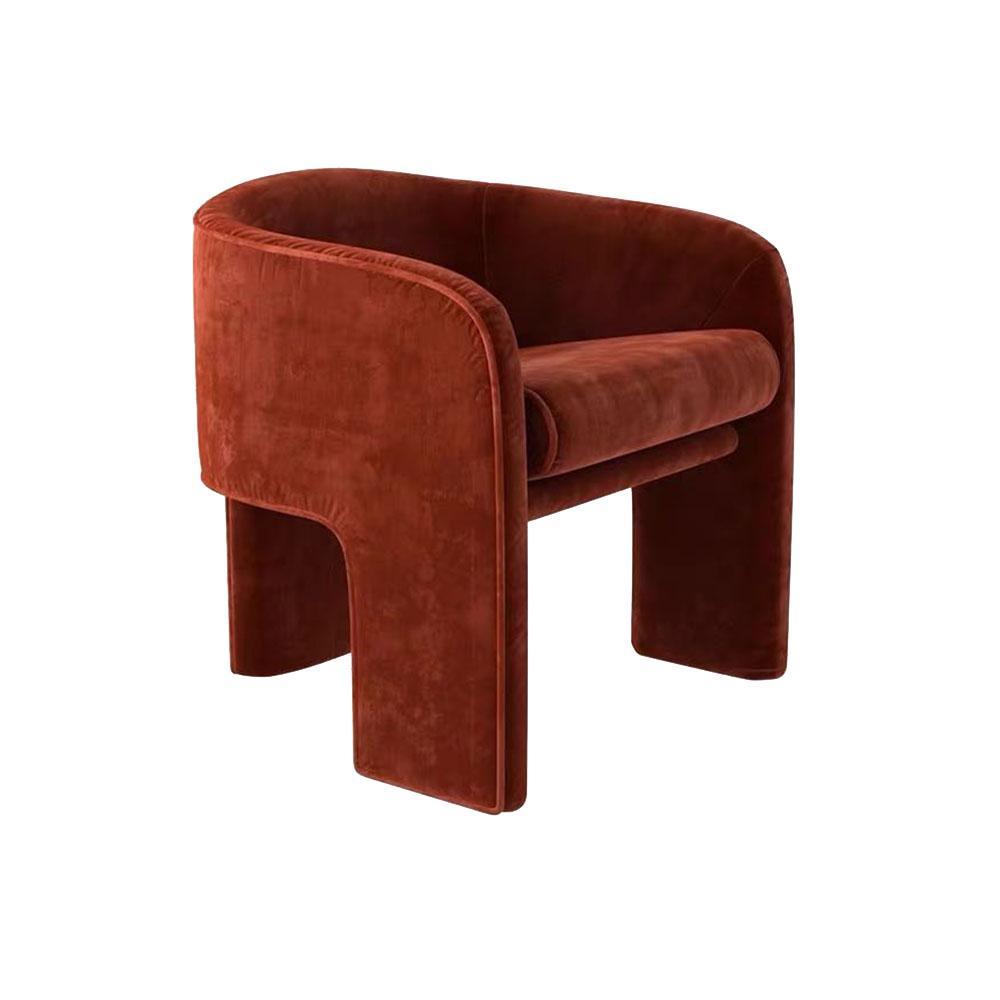 Milo Baughman Armchair, Velvet-Weilai Concept-Weilai Concept