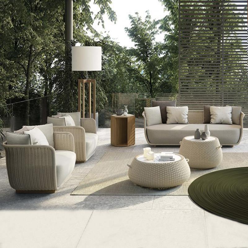 Eusden Rattan Outdoor Sofa Set, Outdoor Furniture-Weilai Concept-Weilai Concept