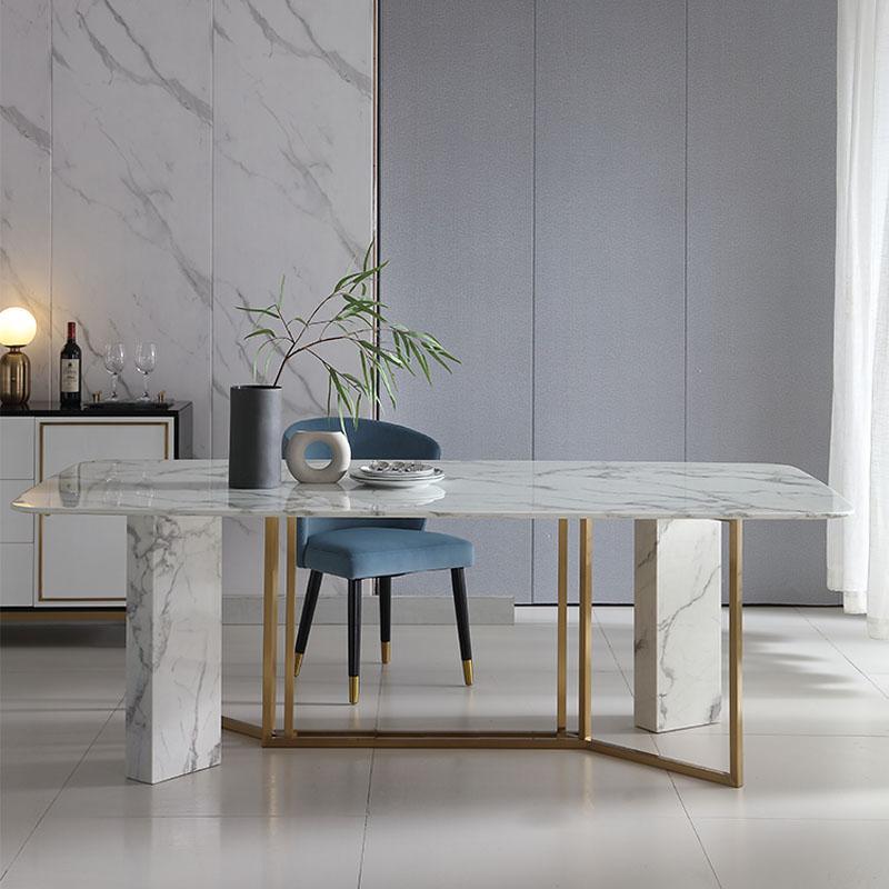 FenX Dining Table, Dining Table, Sintered Stone And Gold-Weilai Concept-Weilai Concept