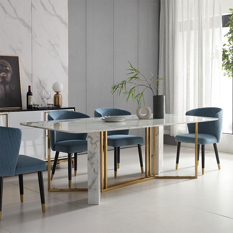 FenX Dining Table, Dining Table, Sintered Stone And Gold-Weilai Concept-Weilai Concept