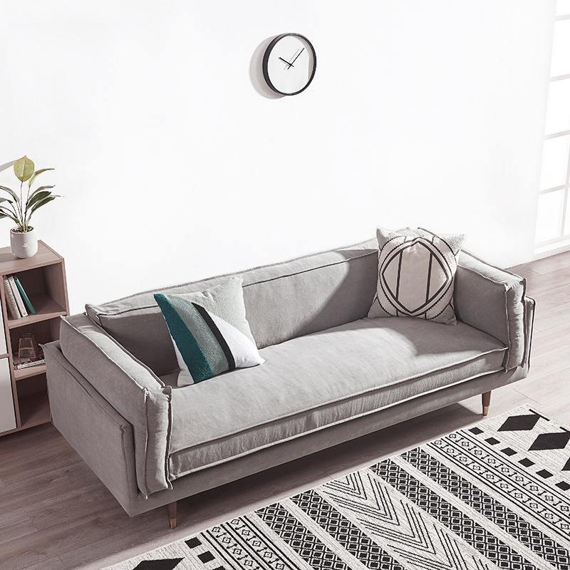 Finnegan Two Seater Sofa, Linen-Weilai Concept-Weilai Concept