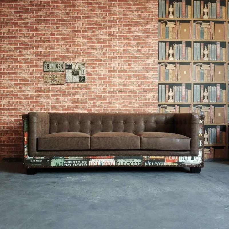 FK29 Aviator Three Seater Sofa, Real Leather-Weilai Concept-Others ( Contact Us )-Weilai Concept