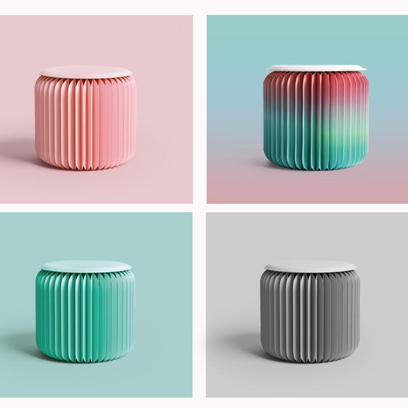 Pink Mini Accordion Stool-Weilai-Weilai Concept