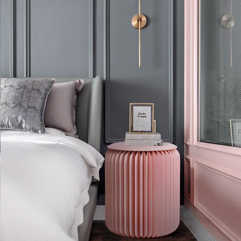 Pink Mini Accordion Stool-Weilai-Weilai Concept
