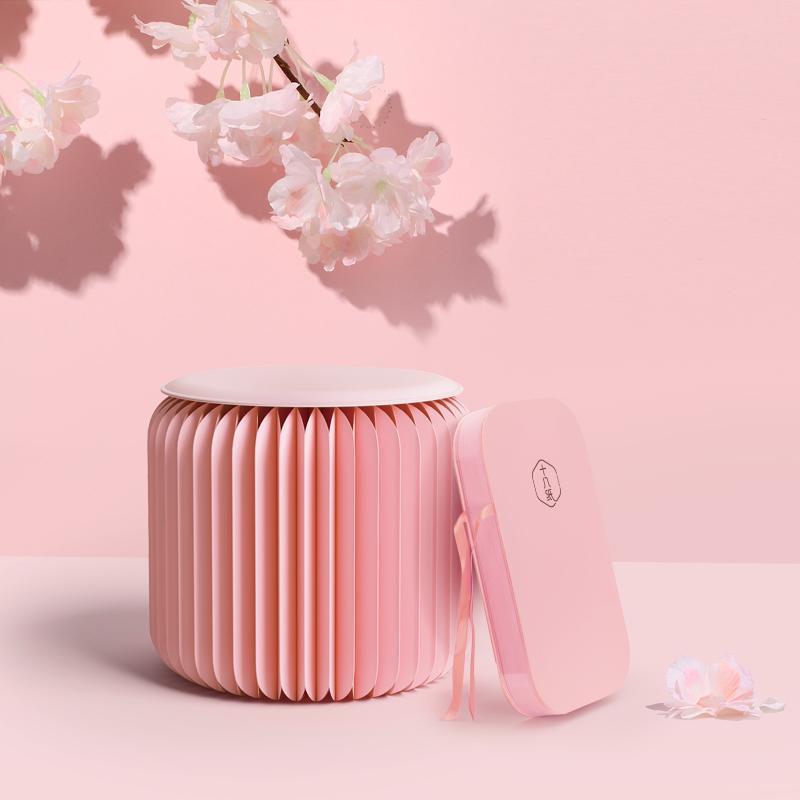 Pink Mini Accordion Stool-Weilai-Weilai Concept