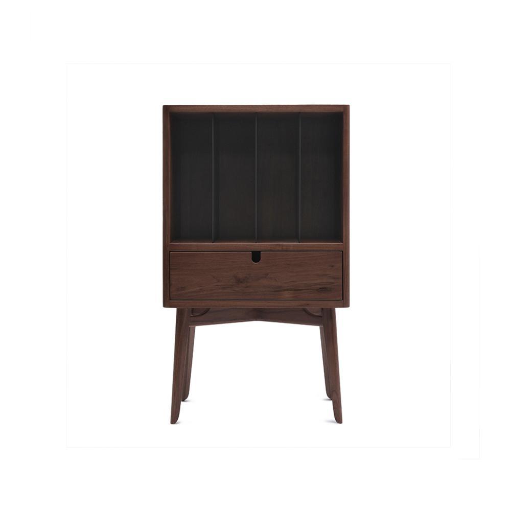 FU28 Bedside Table, Dark Oak-Weilai-Weilai Concept
